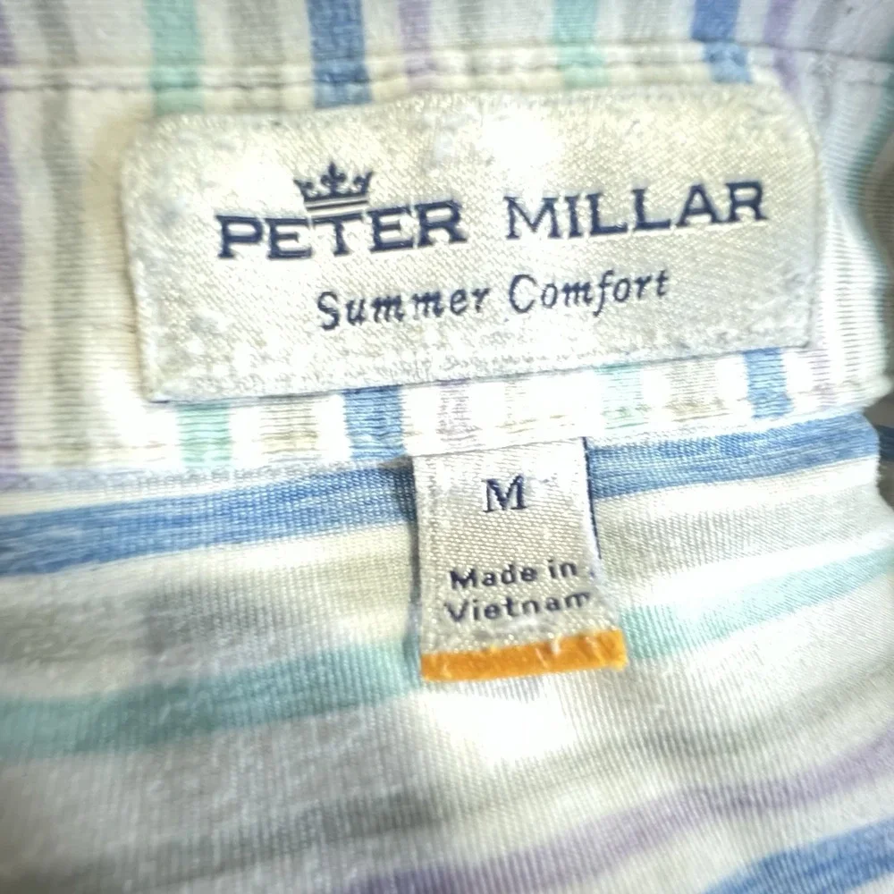 Peter Millar Summer Comfort Golf Shirt Polo Men L‎ Performance Tradition Club